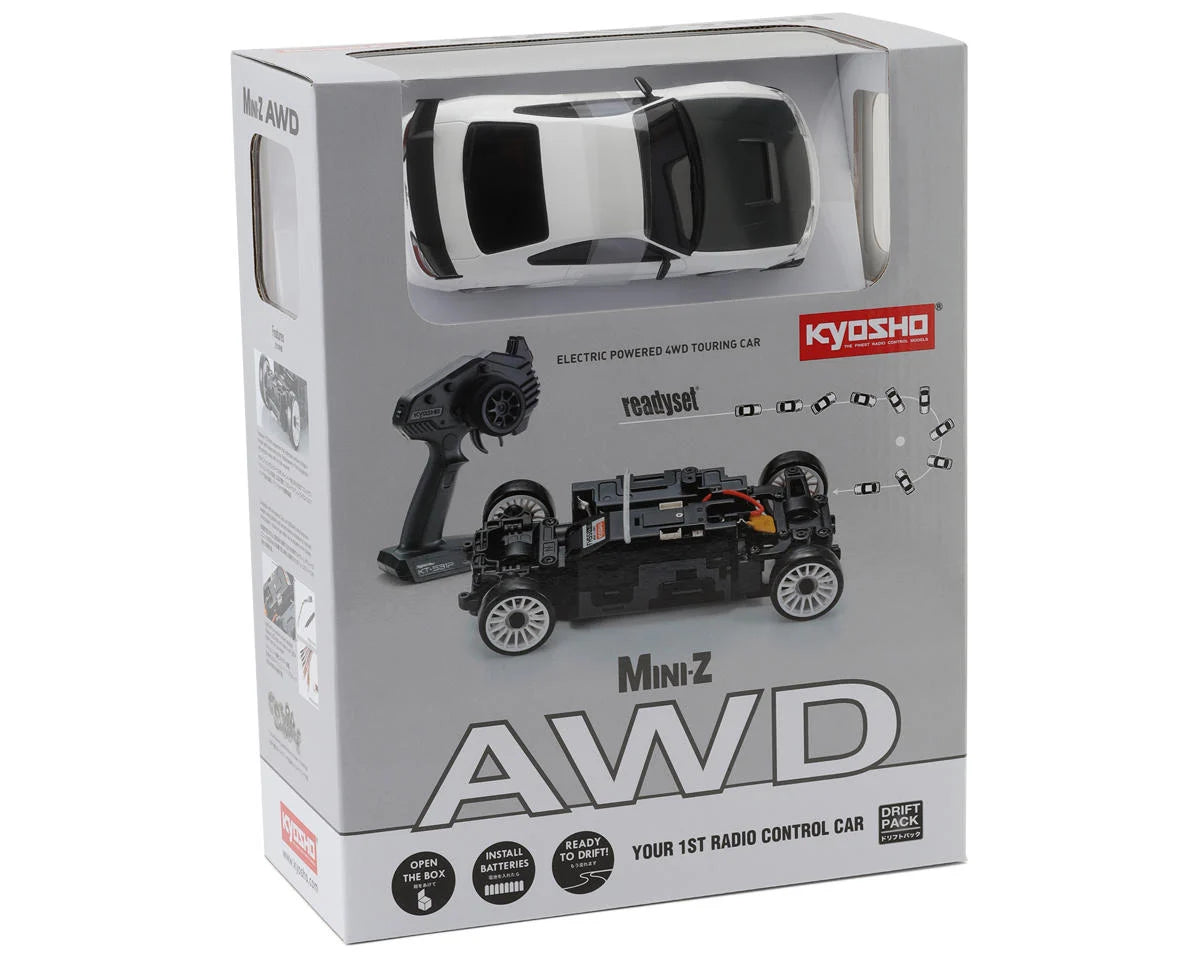 Kyosho MA-020 Mini-Z AWD ReadySet with Nissan Silvia S15 Body (White)